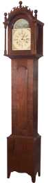 Whales Tail Grandfather Tall Case Clock Tiger Maple